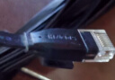 山泽 六类网线 CAT6类千兆无氧铜扁平网线 电脑宽带家用监控网络连接成品跳线 黑色10米HBP610 实拍图