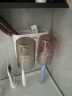 意可可牙刷置物架免打孔刷牙杯壁挂式漱口杯卫生间置物架牙杯挤牙膏神器 情侣双杯 实拍图