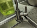 一靓净水器水龙头沁园史密斯厨房2分家用自来水美的过滤净化配件 D款：304钢 大弯 单开 快装接口 实拍图