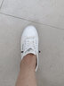 春秋皮面小白鞋子女新款夏季平底百搭网面透气运动休闲韩版板鞋女 白色 皮面 升级款 拍大一码 39 实拍图