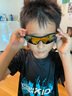 POLISI儿童运动眼镜偏光太阳镜男女童骑行眼镜滑雪轮滑防风防紫外线风镜 黑色 实拍图