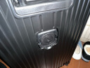 花花公子行李箱女男款拉杆箱万向轮旅行皮箱密码箱26英寸银色 实拍图