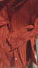 无印良品（MUJI）女式 麻 水洗 立领 七分袖罩衫女士汉麻衬衫衬衣夏季款 BC2JJA4S 红色条纹 S （155/80A） 晒单实拍图