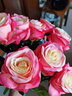 黛莉森仿真玫瑰花假花婚礼装饰花摆设客厅餐厅永生花摆件生日礼物送女友 10枝玫瑰-玫红 实拍图