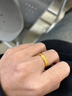 中国黄金（CHINA GOLD）足金三生三世素圈戒指女款黄金素圈三件套指环节日生日礼物送女友 13号 三件套【光面+磨砂+光面】 1g 实拍图