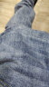 卡帝乐鳄鱼（CARTELO）牛仔裤男夏季裤子男士休闲裤男直筒裤微弹修身男裤 蓝色 32 晒单实拍图