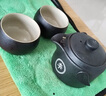 元兮 陶瓷手抓壶茶具小号便携防烫好拿 全手工三才盖碗带盖双耳日式 办公室家用茶碗泡茶器带孔过滤 禅风手抓壶+2个罗汉杯 实拍图