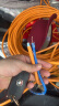 秋叶原（CHOSEAL）超六类双屏蔽网线 CAT6A类万兆抗干扰降衰减纯铜 工程家装网络宽带线橙色 100米 QS2669CT100 晒单实拍图