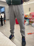 安踏（ANTA）KT裤丨男卫裤2026春针织跑步长裤子慢跑休闲裤篮球宽松裤 D款-收口加绒1304灰色-2口袋拉链 M 实拍图