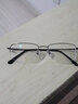 蔡司（ZEISS）镜片近视眼镜男商务半框眼睛框可配度数变色防蓝光辐射护目散光女 枪色（钛材升级款） 镜架 实拍图