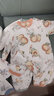 贝肽斯婴儿衣服春连体衣智能恒温纯棉宝宝冬哈衣新生儿连体衣 桃香花语-中开 66cm 实拍图