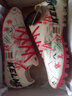 卡尔美（KELME）天朗足球卡尔美TLSS联名RAYO系列短钉麻将配色限量人草MG足球鞋 白红色8242ZX1109-107 42 US8.5 实拍图