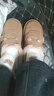 热风（Hotwind）女鞋雪地靴加绒保暖勃肯鞋居家通勤秋冬新款外穿魔术贴乐福鞋棉鞋 02棕色 35 (225mm) 实拍图