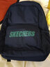 斯凯奇（Skechers）双肩包男女同款书包简约时尚大容量旅行包学生背包 藏青色【经典款-约24.4L大容量】 实拍图