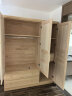 顾虎中式全实木大衣柜三门平开纯松木儿童衣橱带抽屉卧室家具厂家直销 环保水性漆 150宽55深195高 实拍图