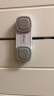 贝得力婴幼儿童安全锁扣抽屉锁柜子锁冰箱锁反向对开锁4个装3M胶白灰 实拍图
