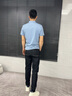 金利来【6A桑蚕丝/5A抑菌】春夏新款短袖polo衫男士商务休闲翻领T恤 抑菌蚕丝-ETSEH953110-15浅蓝 XL 180/96A 推荐140-150斤 实拍图