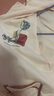 芬腾 睡衣女秋季卡通纯棉睡衣女长袖大码开衫家居服套装 浅虾粉 L 实拍图