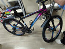 EG7山地自行车成人学生变速越野单车双减震赛车26寸青少年男女 三刀【升级减震 轻量铝架】炫彩 27.5寸24速【适合：175-190CM】 实拍图