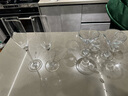 青苹果 欧式香槟杯6只套装创意水晶玻璃高脚杯一对起泡酒杯甜酒 斜口水晶杯/2只 180ml 实拍图