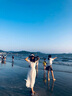 妙奕嘉连衣裙女裙子夏天女装2026新款夏季纯欲温柔白色连衣裙小个子长裙 V领雪纺收腰法式杏色裙 XL 实拍图