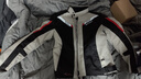MOTO-BOY骑行服男摩托车衣服冬赛车机车服套装骑行裤防风防水防摔摩旅四季 J07上衣白灰 S 实拍图