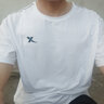 特步运动t恤衫男短袖夏季跑步训练服透气绵t半袖情侣运动上衣 珍珠白 L 实拍图