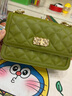 CHARLES&KEITH经典菱格金属扣链条单肩包女斜挎包包女包生日礼物CK2-80151108 Avocado牛油果绿 M 实拍图