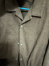 无印良品（MUJI） 男女通用法兰绒开领衬衫长袖休闲百搭衬衣外套纯棉全棉ACA71A1A 卡其绿 L-XL 180/104A 实拍图