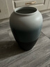 景德镇陶瓷花瓶摆件客厅插花落地高级感种花盆大复古陶罐水养中式 三色黑白灰中号【不含花】可水培 实拍图