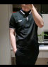 卡帝乐鳄鱼（CARTELO）短袖T恤男2024春夏季休闲短袖男上衣服polo打底衫 黑色 3XL  实拍图