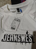 真维斯（Jeanswest）t恤男短袖潮流潮牌宽松纯棉夏季男士半袖男女重磅220g体恤衣服男R 面料升级220G-白（小木牌） L 【推荐110-130斤左右】 实拍图