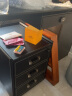 智芯 皮艺办公文件柜子带锁抽屉床头柜移动落地矮柜木质活动柜储物柜 SP001 黑色 晒单实拍图