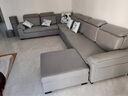 创繁现代可拆洗布艺沙发简约客厅小户型免洗科技布沙发组合家具 六件套3.6M【配四个布凳】 高密度海绵座包/科技布 实拍图