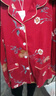 优婷菲（YOUTINGFEI）睡衣女春秋季纯棉长袖薄款宽松全棉家居服女士秋款大码套装可外穿 YD-7550深红 L(身高158-165 体重100-125) 实拍图