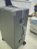 七匹狼行李箱铝框大容量旅行箱男女品牌拉杆箱密码箱万向轮登机箱商务 深灰色-铝框款 24英寸 实拍图