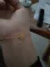 菜百首饰 黄金手链 足金小雏菊爱无间手链   HJ 黄金手链 约2.39g 约17cm 实拍图