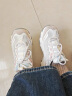斯凯奇（Skechers）奶茶熊莫兰迪熊猫鞋百搭增高老爹鞋时尚撞色休闲运动鞋149238-ROS 晒单实拍图