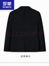 罗蒙（ROMON）痞帅小西装男士春秋款商务韩版休闲修身黑色西服外套男便服单西 黑色西服 L 125-140斤 实拍图