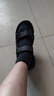 回力凉鞋男2025冬季男士运动休闲户外轻便软底外穿沙滩鞋透气防滑鞋子 黑色-皮 43 实拍图