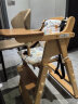 源氏木语实木儿童餐椅宝宝升降餐桌椅子便携式可折叠婴儿吃饭座椅 白色坐垫-儿童餐椅 晒单实拍图