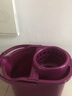 加厚宽家用拖把桶脱水桶懒人免水洗拖地神器长方形手提塑料挤水桶 【全新升级熟胶】暗红色拖地桶 实拍图