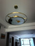 普蒂凯斯珐琅彩新中式餐厅吊灯现代简约中国风荷叶全铜设计师茶室包间厢灯 圆形60cm 晒单实拍图