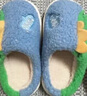 幸福玛丽（Cheerful Mario）儿童棉拖鞋男孩冬季男童毛毛鞋女童秋冬宝宝毛拖鞋天蓝色内长19cm 实拍图