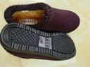 老美华冬季新款女棉鞋加棉保暖舒适防滑休闲中老年妈妈鞋 紫红 36 实拍图