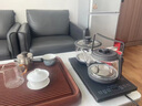 越一全自动上水电热水壶茶台烧水壶一体智能恒温电热水壶电茶炉茶台茶具整套PT66 0.6L 双炉 实拍图