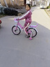凤凰儿童自行车折叠女童单车2-10岁男孩脚踏车童车 粉色 18寸 实拍图