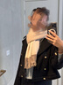 牧尔西纯羊毛披肩女生轻奢冬季围巾送长辈围脖保暖礼盒妈妈生日礼物女士 实拍图