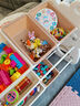 幼贝臣儿童玩具收纳架多层家用宝宝置物架玩具箱储物架组合分类整理神器 小号至尊版-收纳架+展示台-白色 实拍图