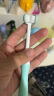 葆氏儿童牙刷3D三面洞牙刷软毛3-6-12岁360度清洁宝宝牙刷 天蓝色 实拍图